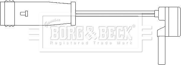 BORG & BECK Сигнализатор, износ тормозных колодок BWL3001